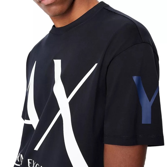 NWT -  ARMANI EXCHANGE Men's Large Logo Tee, Black - Size XL - Picture 16 of 16